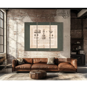 Diagram of the Federal Government or the Great Republic of the United States — Framed Wall Art Room View | Bella Frye