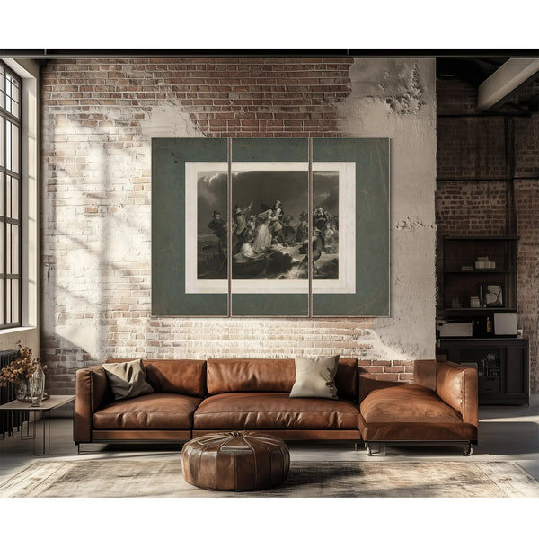 Landing of the Pilgrims on Plymouth Rock 162 1869 — Framed Wall Art Room View | Bella Frye