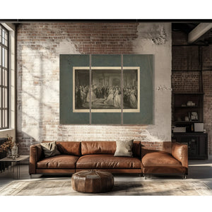 Lady Washingtons Reception 1861 — Framed Wall Art Room View | Bella Frye