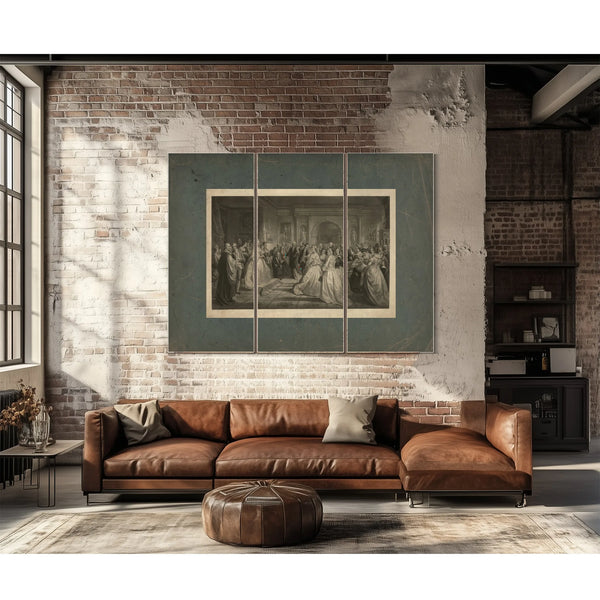 Lady Washingtons Reception 1861 — Framed Wall Art Room View | Bella Frye