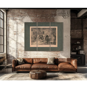 Benjamin Franklin the United States First Ambassador at the Court of France — Framed Wall Art Room View | Bella Frye