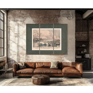 Landing of the American Forces Under Genl Scott at Vera Cruz March 9th 1847 — Framed Wall Art Room View | Bella Frye