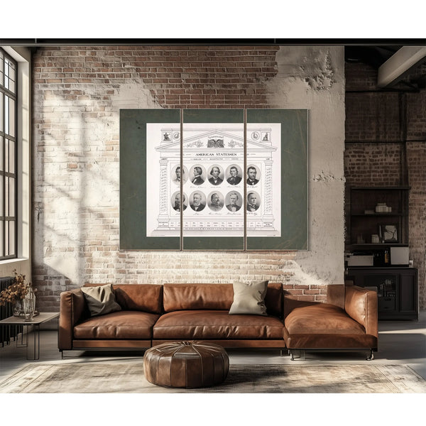 American Statesmen 1861 191 193 — Framed Wall Art Room View | Bella Frye