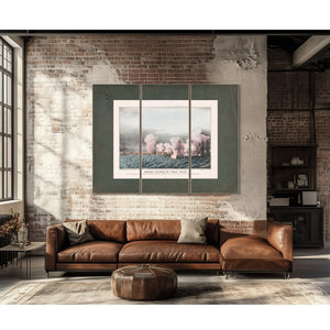 Grand Salute at Vera Cruz From the American Fleet and the Castle San Juan Du — Framed Wall Art Room View | Bella Frye
