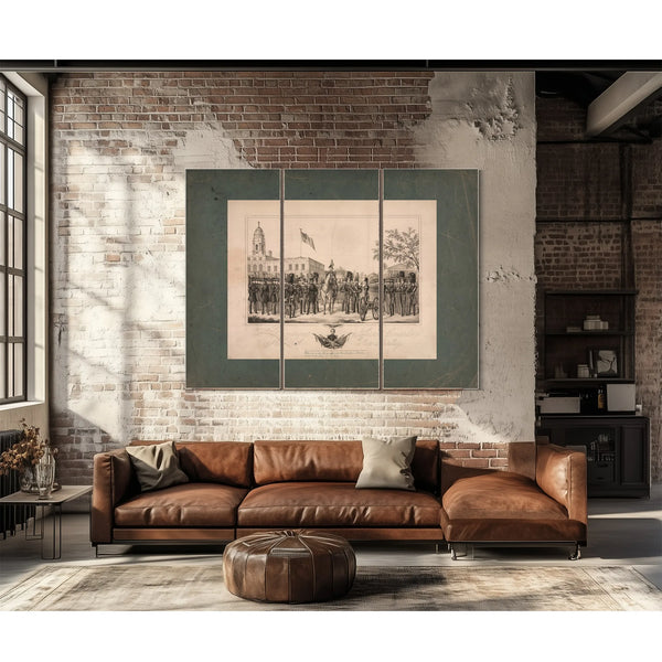 38th Regiment Jefferson Guards New York State Artillery 1843 — Framed Wall Art Room View | Bella Frye