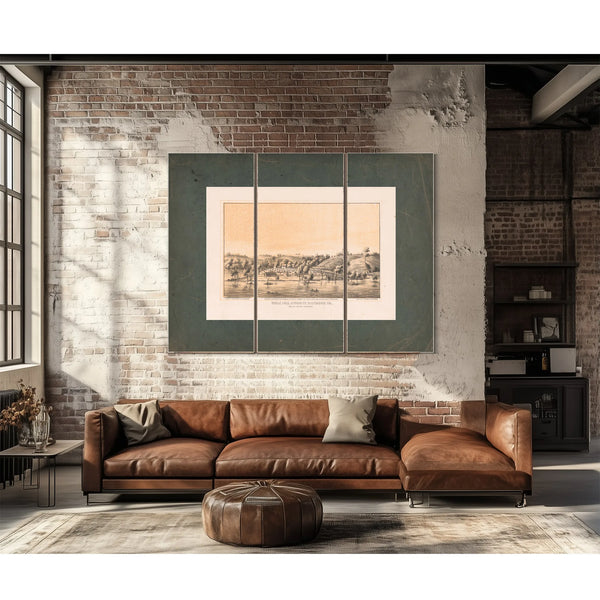 Belle Isle Opposite Richmond Va 1866 — Framed Wall Art Room View | Bella Frye