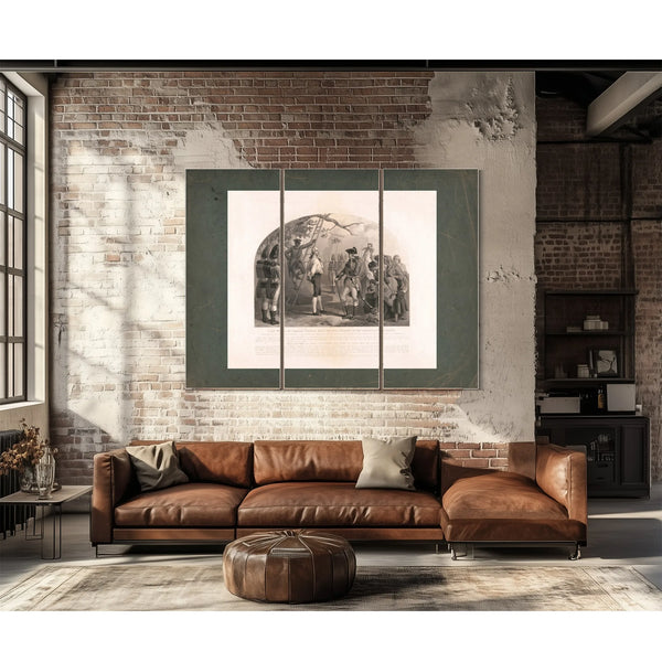 Last Words of Captain Nathan Hale the Hero Martyr of the American Revolution — Framed Wall Art Room View | Bella Frye