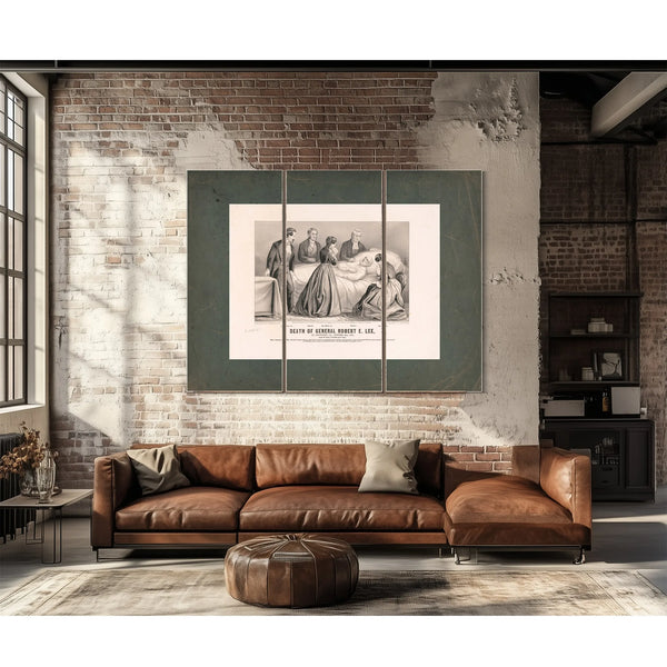 Death of General Robert E Lee at Lexington Va October 12th 187 Aged 62 Year — Framed Wall Art Room View | Bella Frye