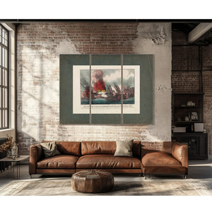 Brilliant Naval Victory on the Mississippi River Near Fort Wright May 1th 1 — Framed Wall Art Room View | Bella Frye
