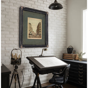 View of Broadway and Maiden Lane New York City 19th Century — Framed Wall Art Room View | Bella Frye