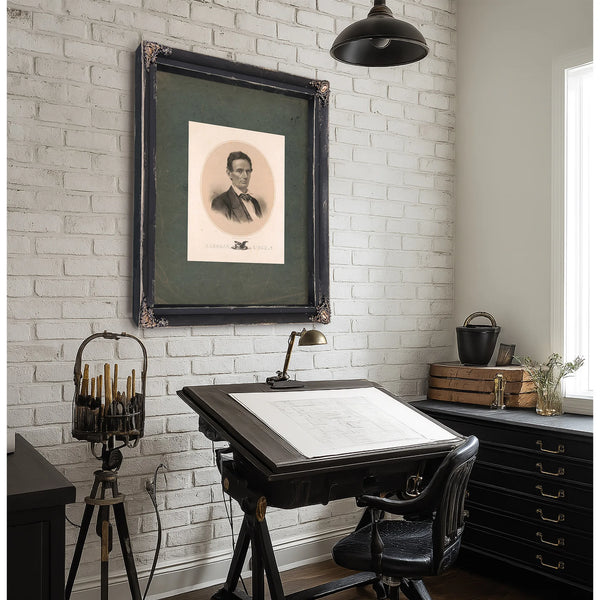 Abraham Lincoln 186 1 — Framed Wall Art Room View | Bella Frye