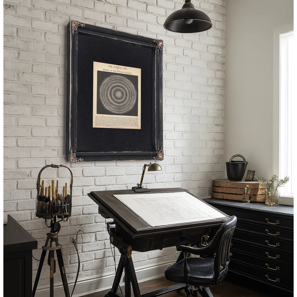 The Central Sun — Cosmological Chart, Mädler's Alcyone Theory — Framed Wall Art Room View | Bella Frye