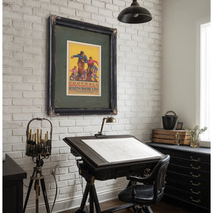 Football Notre Dame South Bend by South Shore Line Dpla — Framed Wall Art Room View | Bella Frye