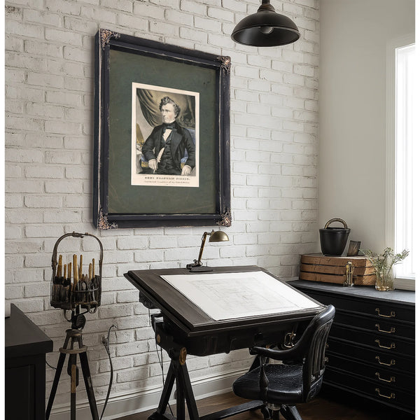 Genl Franklin Pierce Fourteenth President of the United States 1853 — Framed Wall Art Room View | Bella Frye