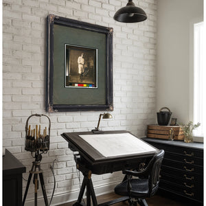 Babe Ruth Full Length Portrait Standing Facing Slightly Left in Baseball Uniform 1 — Framed Wall Art Room View | Bella Frye