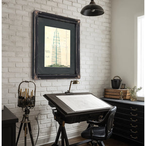 The Keepers Vigil Minots Ledge Lighthouse Blueprintb — Framed Wall Art Room View | Bella Frye