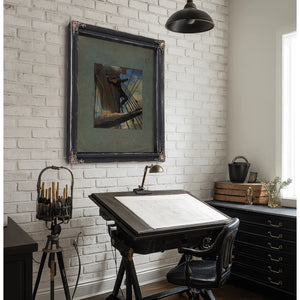 Lashed to the Shroudsfarragut Passing the Forts at Mobile in His Flagship Hartford 1864 187 — Framed Wall Art Room View | Bel