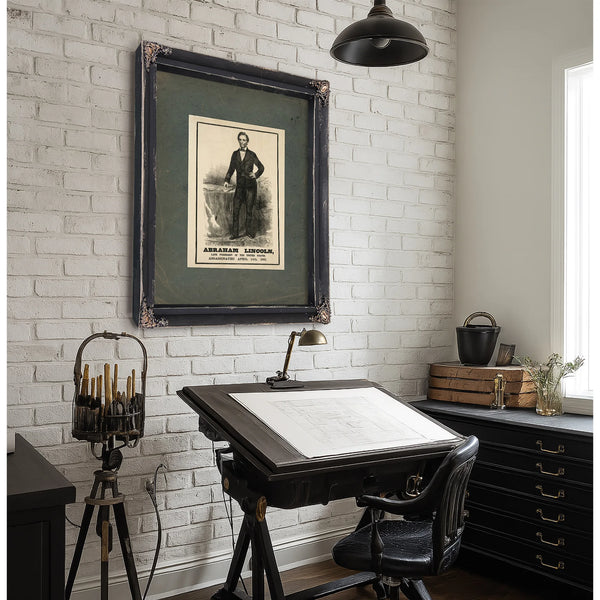 Abraham Lincoln Late President of the United States Assassinated April 14th 1865 19th Century — Framed Wall Art Room View | B