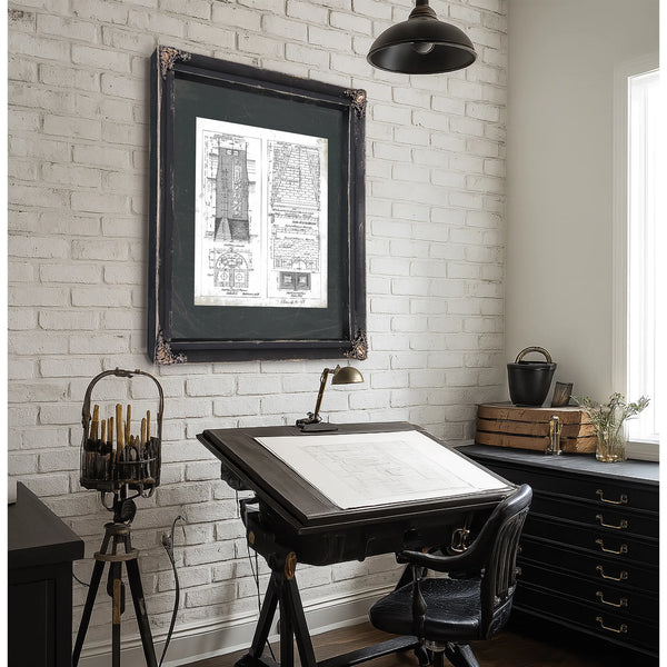 The Sunken Chamber Baltimore Caisson Engineering Blueprint — Framed Wall Art Room View | Bella Frye