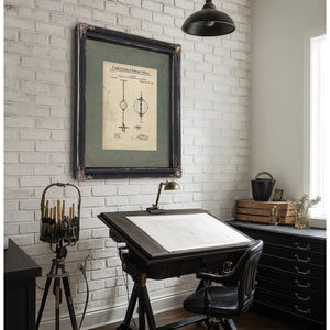 Us Patent No. 426944 Apparatus for Teaching the Art of Boxing by J Lovatt (189) — Framed Wall Art Room View | Bella Frye