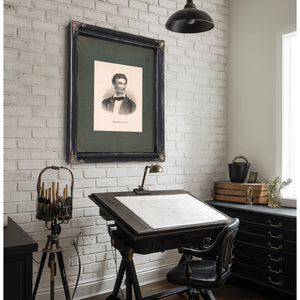 Abraham Lincoln as a Young Man 19th Century — Framed Wall Art Room View | Bella Frye