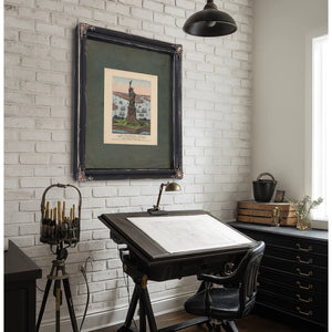 The Great Bartholdi Statue Liberty Enlightening the World 1885 — Framed Wall Art Room View | Bella Frye