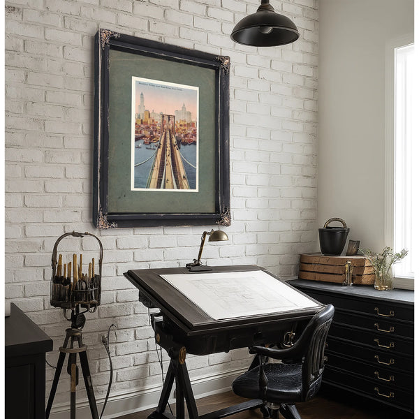 The Iron Gateway Brooklyn Bridge Crossing — Framed Wall Art Room View | Bella Frye