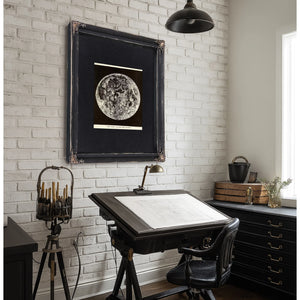The Expired Planet Victorian Lunar Death Portrait — Framed Wall Art Room View | Bella Frye