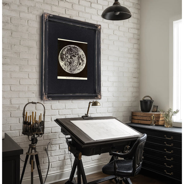 The Expired Planet Victorian Lunar Death Portrait — Framed Wall Art Room View | Bella Frye