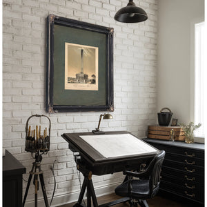 Design of the National Washington Monument 1846 — Framed Wall Art Room View | Bella Frye