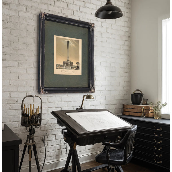 Design of the National Washington Monument 1846 — Framed Wall Art Room View | Bella Frye