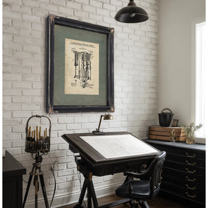The Gull Beer Bottling Apparatus Patent Print — Framed Wall Art Room View | Bella Frye