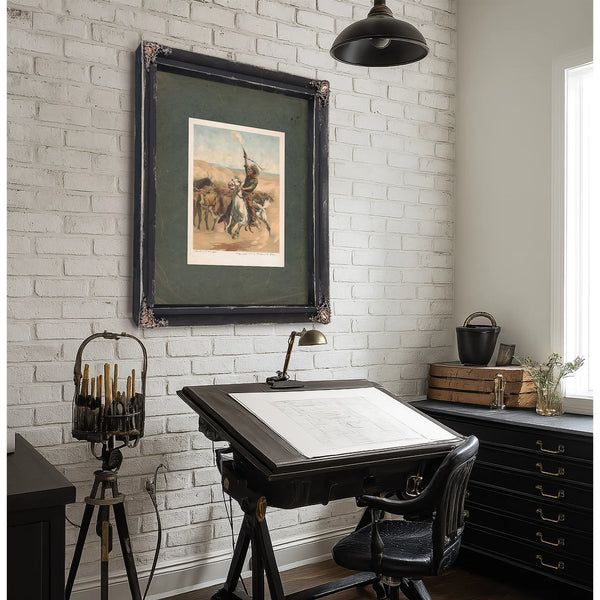 Heading a Stampede 1888 — Framed Wall Art Room View | Bella Frye
