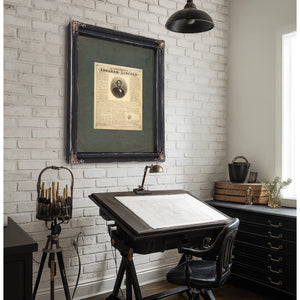 The Autobiography of Abraham Lincoln 19th Century — Framed Wall Art Room View | Bella Frye