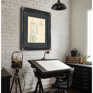 The Stone Sentinel Minots Ledge Lighthouse Engineering Diagrams — Framed Wall Art Room View | Bella Frye