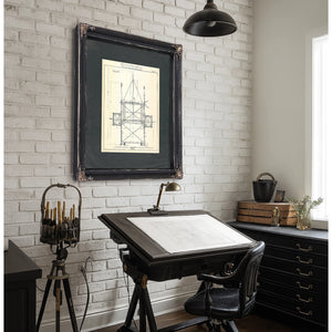 The Diamond Shoal Apparatus — Engineering Schematic for the Graveyard of the Atlantic — Framed Wall Art Room View | Bella Fry