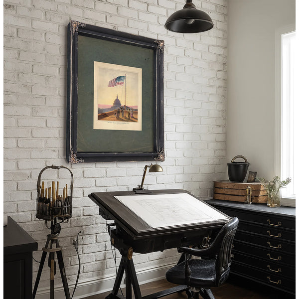 The Flag That Has Waved One Hundred Yearsa Scene on the Morning of the Fourth Day of July 1876 1876 — Framed Wall Art Room Vi