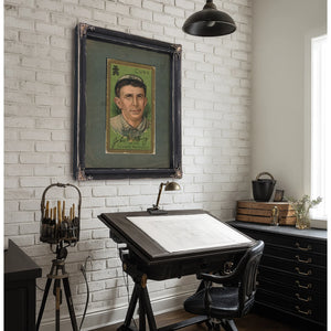 John G Kling Chicago Cubs Baseball Card Portrait — Framed Wall Art Room View | Bella Frye