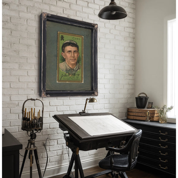 John G Kling Chicago Cubs Baseball Card Portrait — Framed Wall Art Room View | Bella Frye