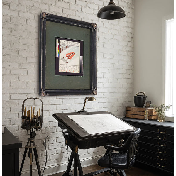 Up Where Winter Calls to Play Olympic Bobsled Run Lake Placid J Rivolta — Framed Wall Art Room View | Bella Frye