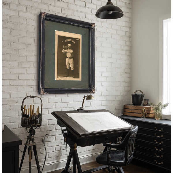 Tom Orourke Boston Beaneaters Baseball Card Portrait — Framed Wall Art Room View | Bella Frye