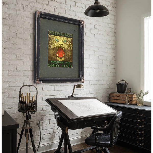 Cover Photo of the November 7 1942 University of Pittsburgh Versus the Ohio 16b88 — Framed Wall Art Room View | Bella Frye