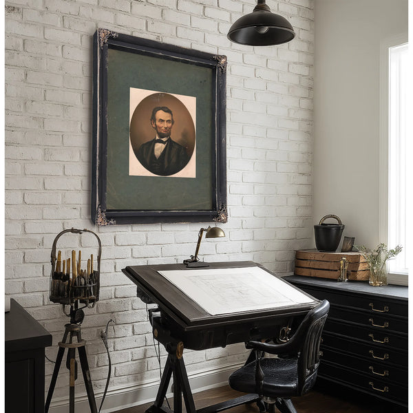 Abraham Lincoln 186 1865 1 — Framed Wall Art Room View | Bella Frye
