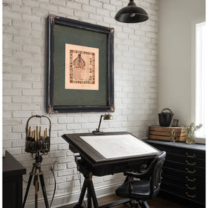 Arms of Washington and Pedigree of Washington 1858 — Framed Wall Art Room View | Bella Frye