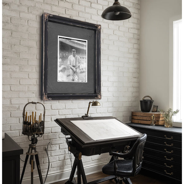 Babe Ruth New York Al Baseball — Framed Wall Art Room View | Bella Frye
