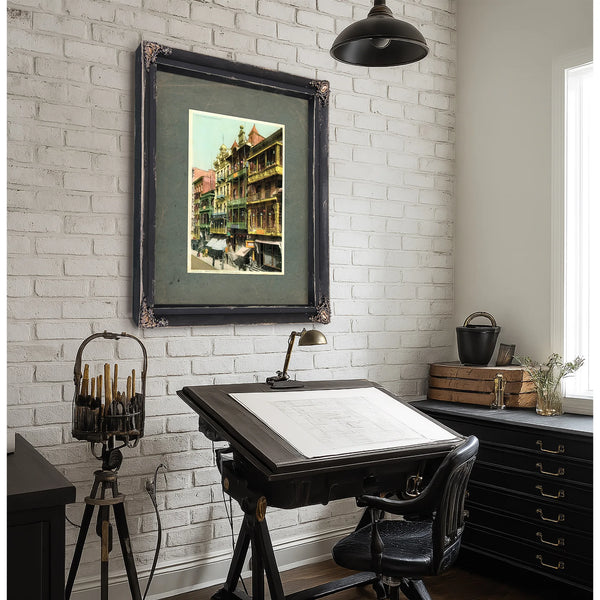 The Gilded Balconies of Mott Street — Framed Wall Art Room View | Bella Frye