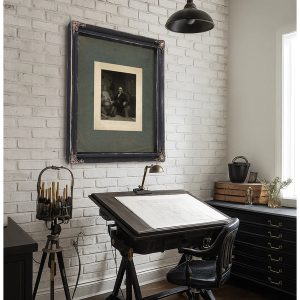Benjamin Franklin Born in Boston Jany 17th 176 Died in Philadelphia April 17th 179 1847 — Framed Wall Art Room View | Bella F