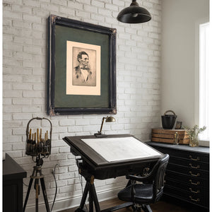 Abraham Lincoln Bust Portrait Without Beard 19 192 — Framed Wall Art Room View | Bella Frye