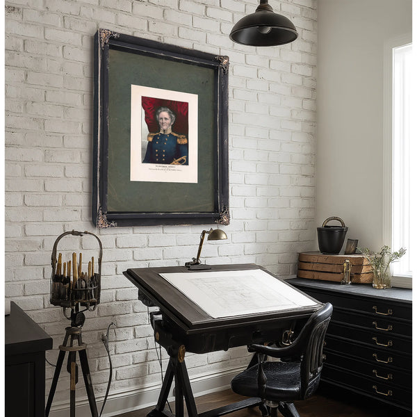 Winfield Scott the Peoples Choice for Thirteenth President of the United States 1847 — Framed Wall Art Room View | Bella Frye