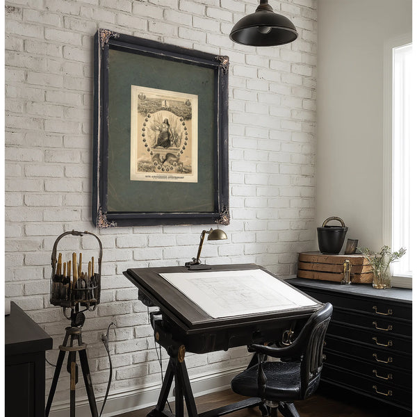 In Remembrance of the One Hundredth Anniversary of the Independence of the United States 1876 — Framed Wall Art Room View | B